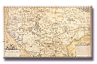 map by Francisco Alvarez Barriero, 1770