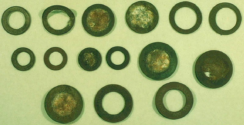 photo of excavated tokens