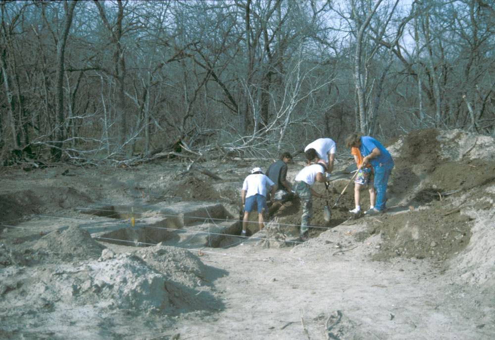 photo of the excavation