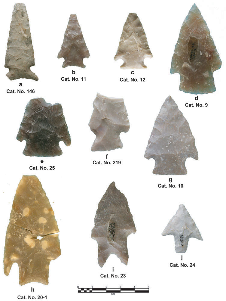 photo of projectile points