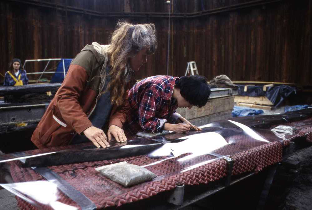 photo of Toni Carrel, left, of Ships of Discovery in Corpus Christi, Texas