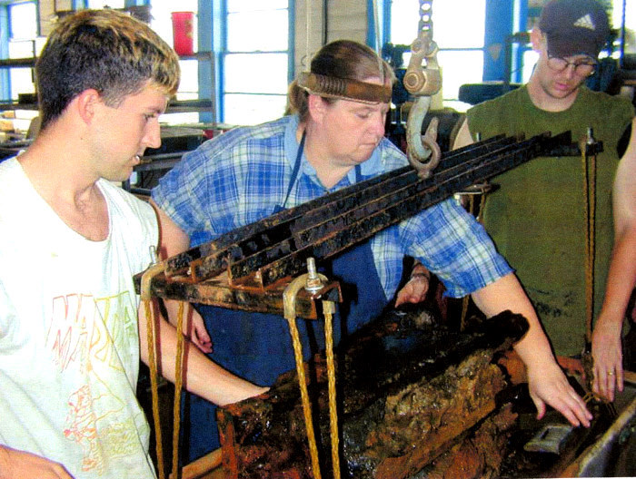 photo of Helen Dewolf, chief conservator at the Texas A&M Conservation Laboratory