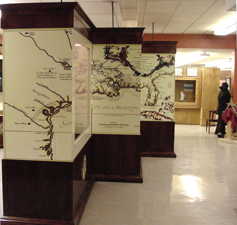 photo of a display at the Calhoun County Musuem at Port Lavaca