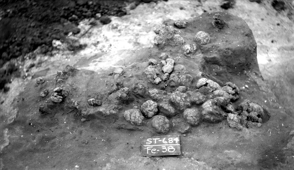 photo of a cluster of baked clay balls