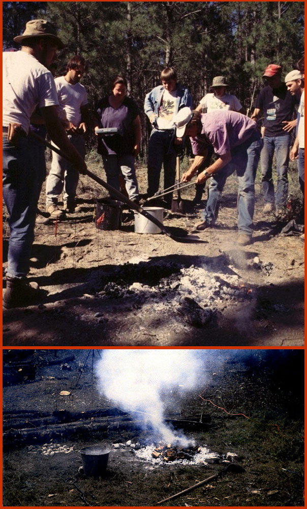 photo of stone boiling experiments