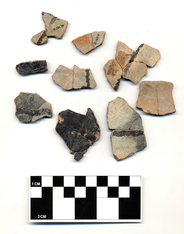 Sherds of Rockport pottery