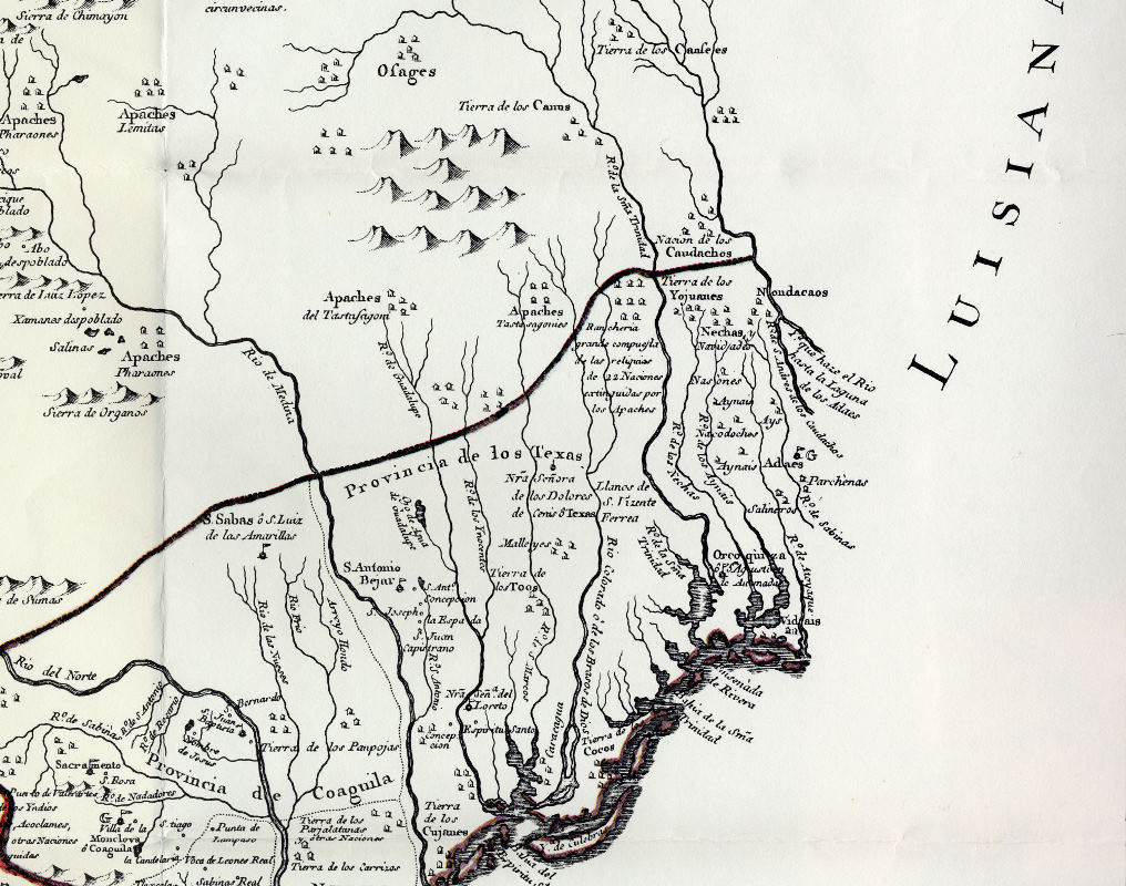 map of the upper coast circa 1768