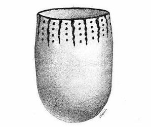 illustration of Karankawa pottery