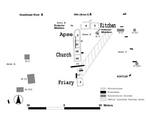 map of the mission structures