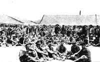 Camp Ford POWs from the 19th Iowa after their release and return to New Orleans. Photo, courtesy of Alston Thoms.