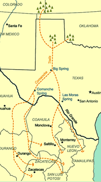 Comanche trails map