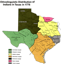 distribution of Indians in 1776