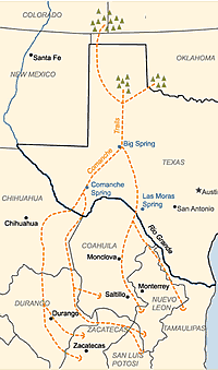 Comanche trails map