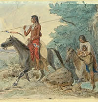 Plains Indian family