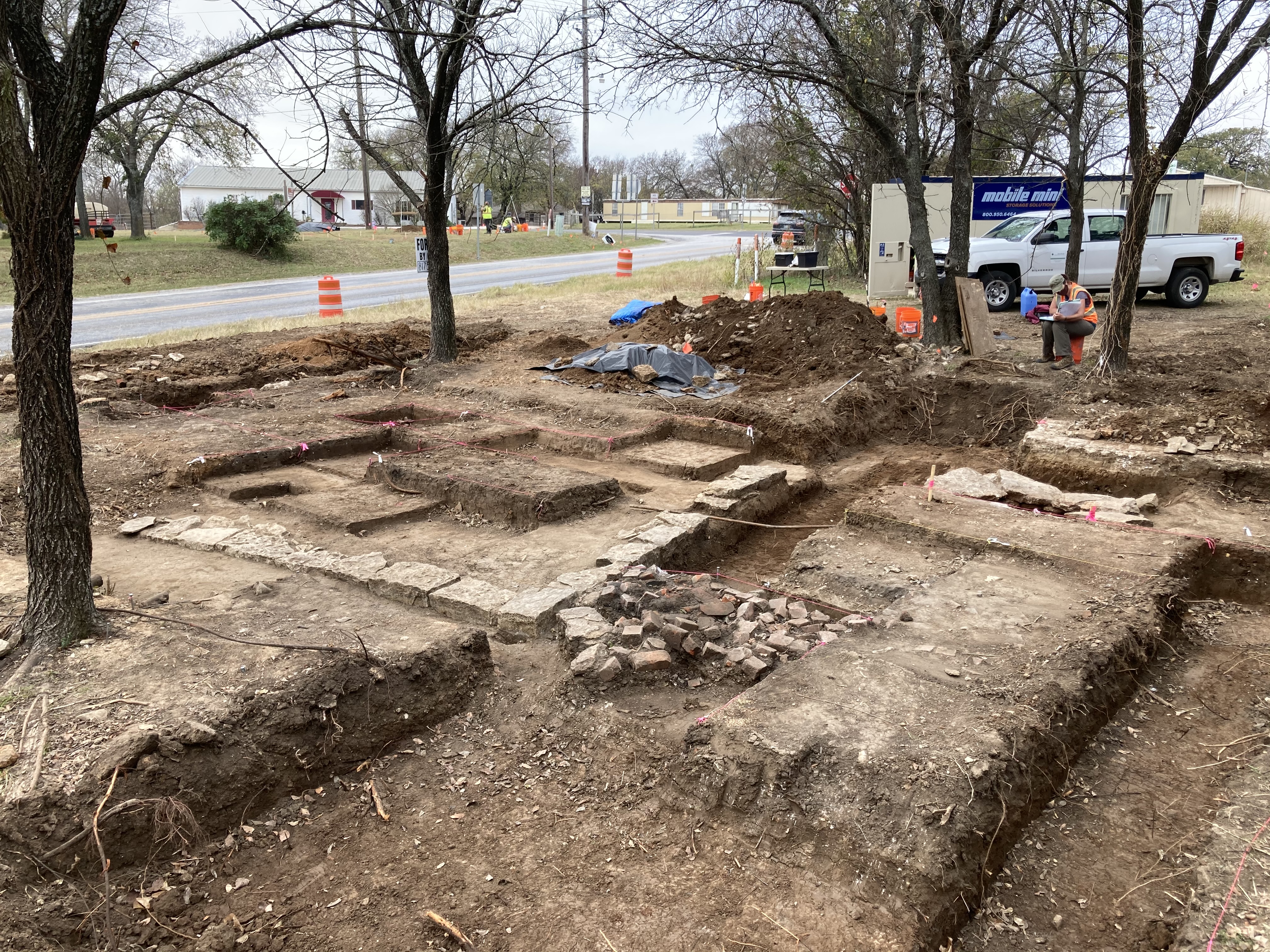 color photo of an archeological excavation