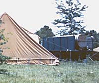 One of the local landowners provided a water truck for "bead washing"-many tiny glass trade beads were recovered this way. 