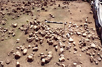 Close-up view of quartz feature next to House 4. Photo by Chuck Hixson.