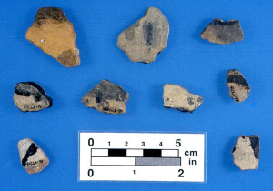Image of Typical Rockport pottery sherds.