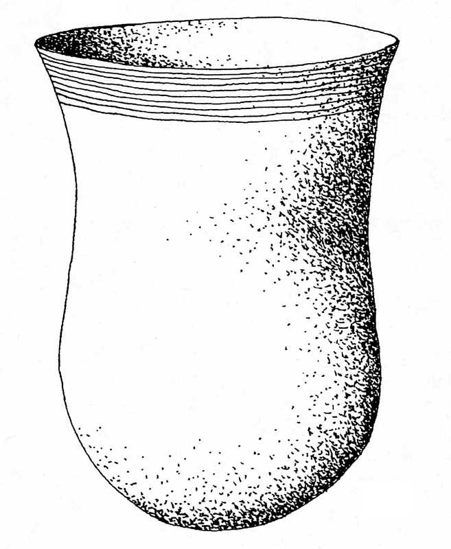 Image of Rare example of Rockport Polychrome pottery.