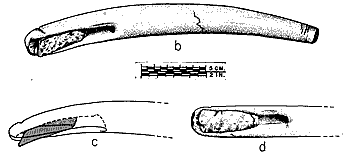drawing of chipped stone end scrapers