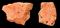 distinctive reddish sherds