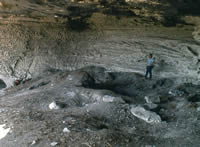 Photo of cave interior looking west