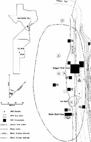 map of the site