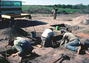 photo of the excavation