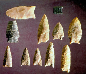 photo of projectile points