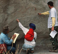 photo of archeologist Ron Ralph and TPWD team