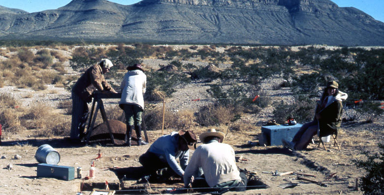 photo of excavations underway