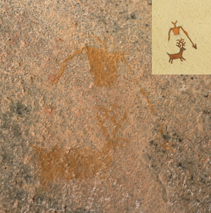 photo of a stylized hunter-figure