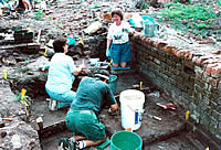 excavating front porch