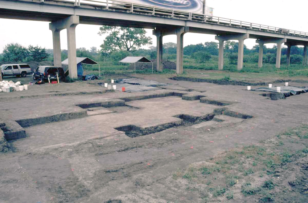 Photo of the excavation