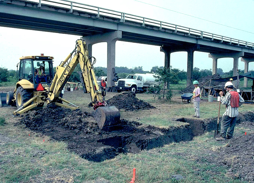 Photo of the excavation