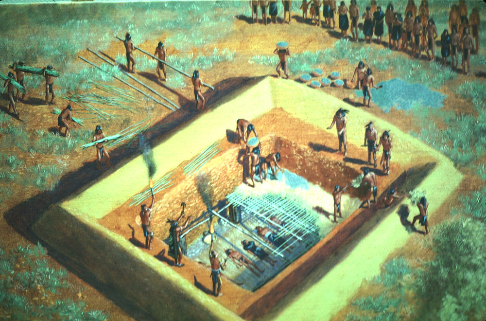 Photo of Caddo burial