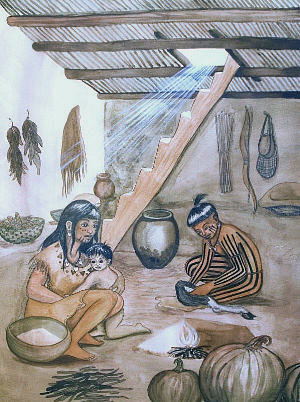 Painting of a La Junta house interior