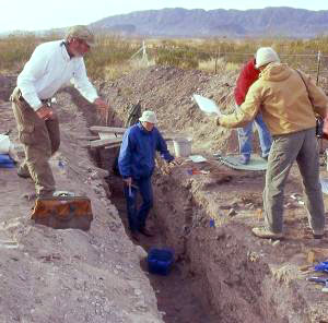 photo of excavations in progress at the Millington site in 2006