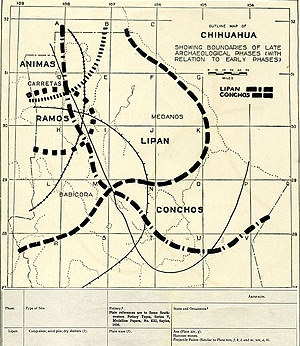 Map of the “late phases” defined by Sayles