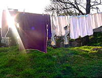 photo of a clothesline