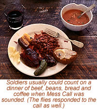 photo of soldier food