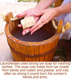 photo of hands holding lye soap