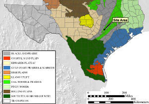 map of the site location in the environmental context