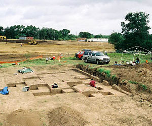 photo of the excavation