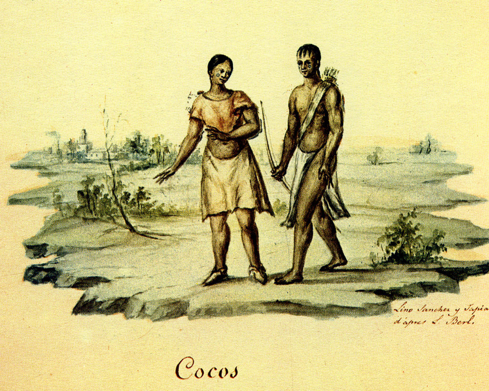 Image of Cocos, one of the Karankawa-speaking groups.