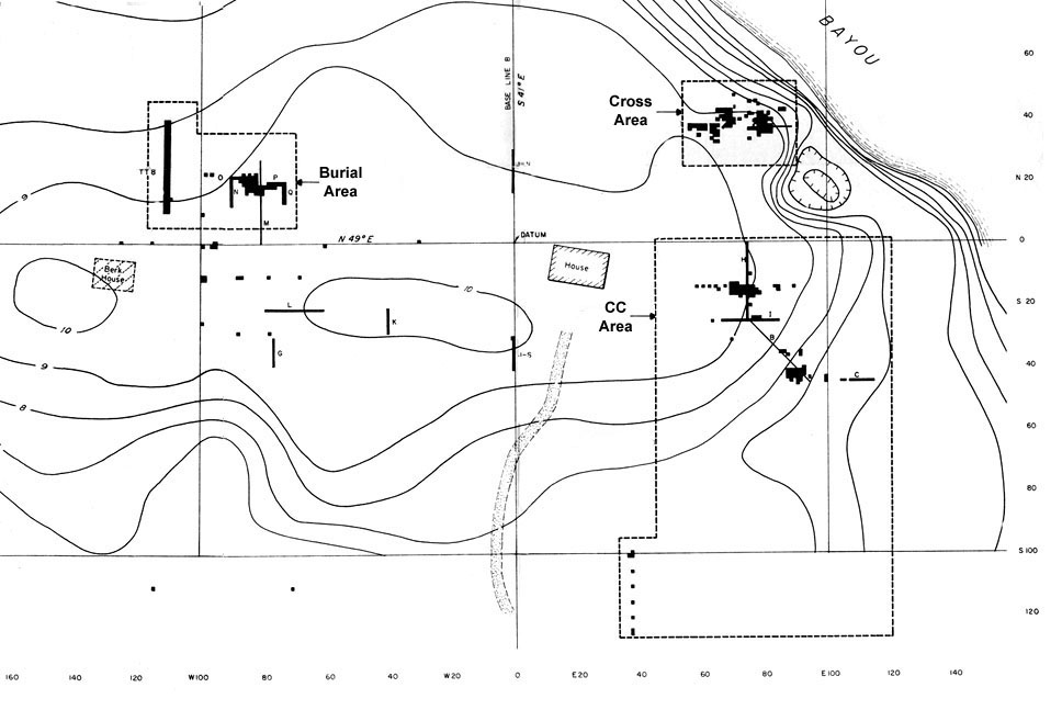 Image of 1970s investigations at Mitchell Ridge.