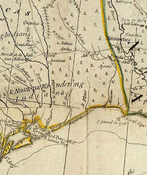 Image of 1776 map by British cartographer and publisher Thomas Jefferys.