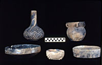 Pottery from middle group of interments.