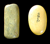 Pottery smoothing pebbles. Photo by Milton Bell.