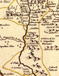 map of New Spain, 1768